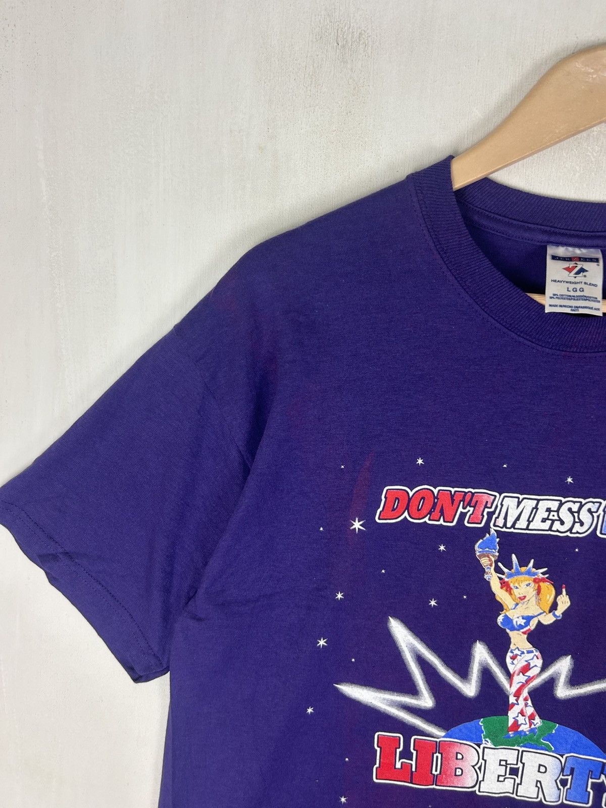 Vintage Vintage Liberty Art “Dont Mess With Liberty” Fucking Symbol Size US L / EU 52-54 / 3 - 7 Thumbnail
