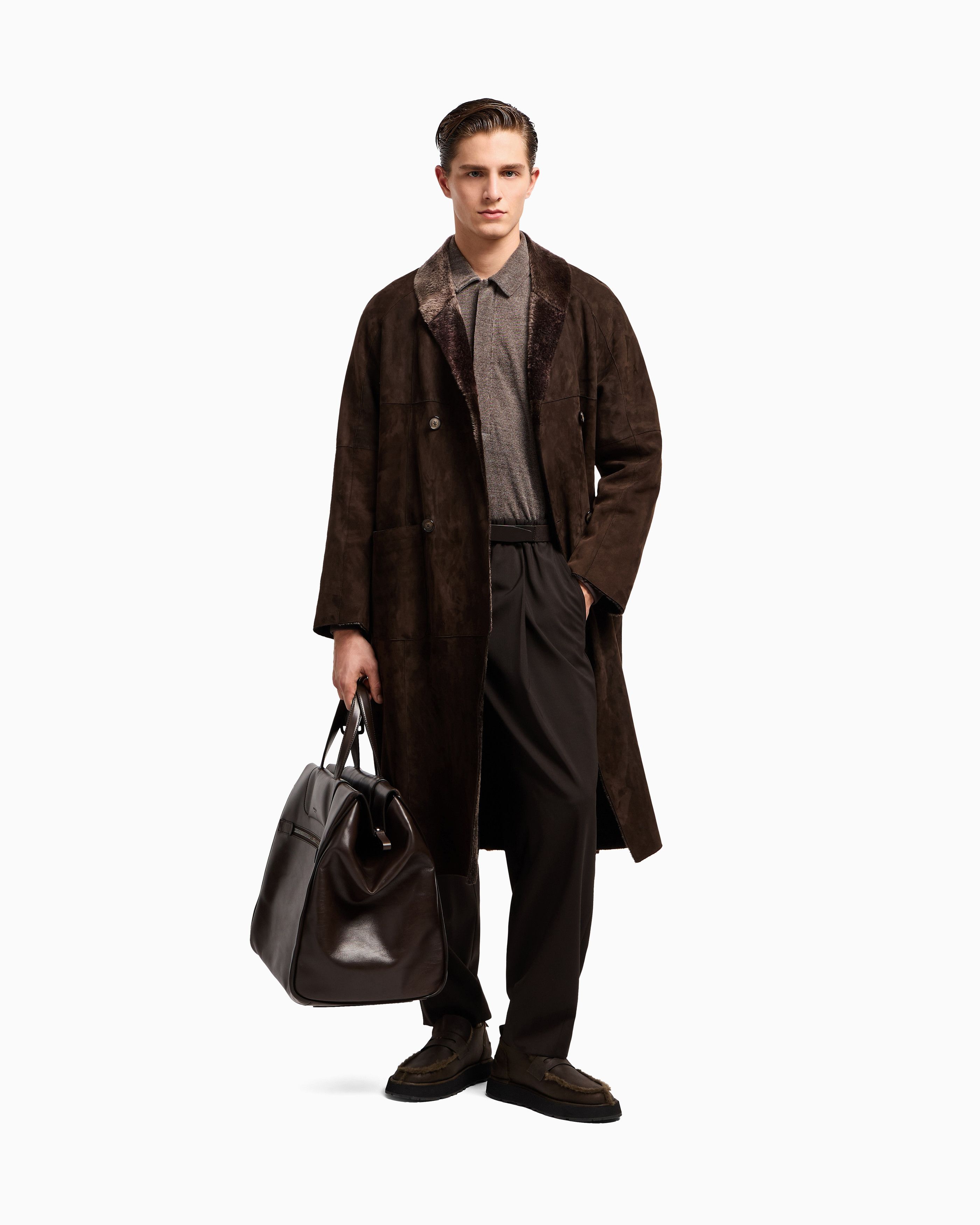 Giorgio Armani GIORGIO ARMANI Men Runway Culfskin WEEKENDER DUFFEL Bag Size ONE SIZE - 1 Thumbnail