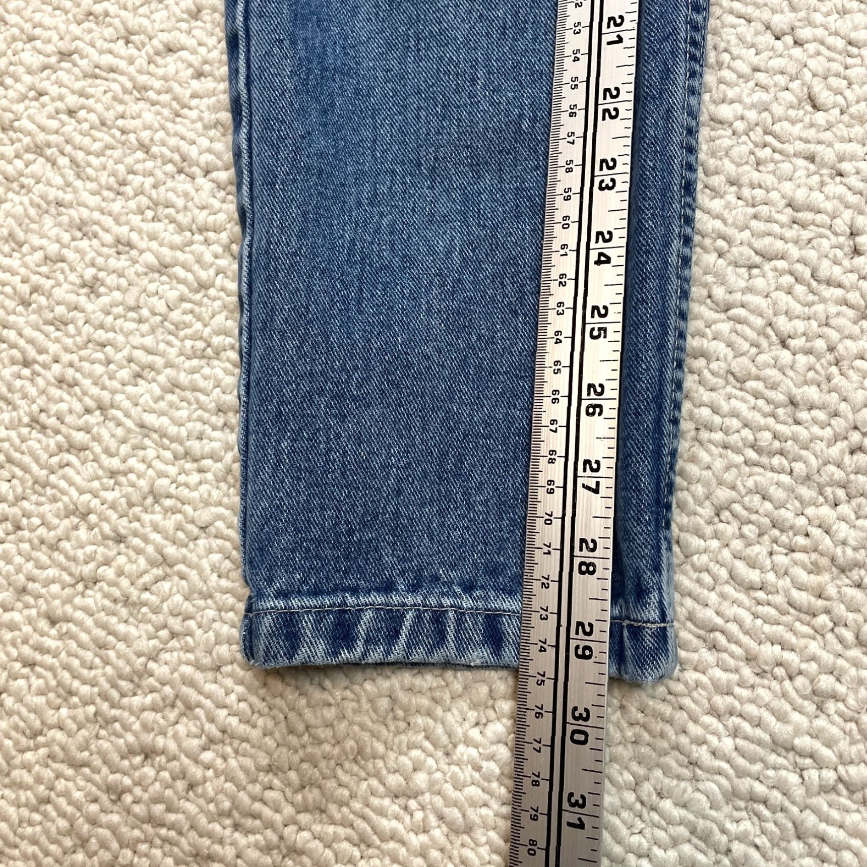 Vintage St John's Bay Jeans Mom Jeans Womens 12 Blue Denim Straight 28x29 High Rise Pant Size 34" / US 12 / IT 48 - 3 Thumbnail