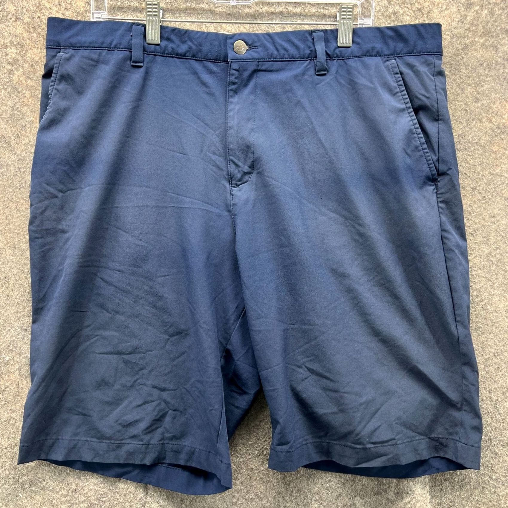 Adidas Adidas 365 Shorts Mens 38 Adult Blue Chino Flat Athletic Golfer Golf Trefoil Shirt Size US 38 / EU 54 - 2 Thumbnail
