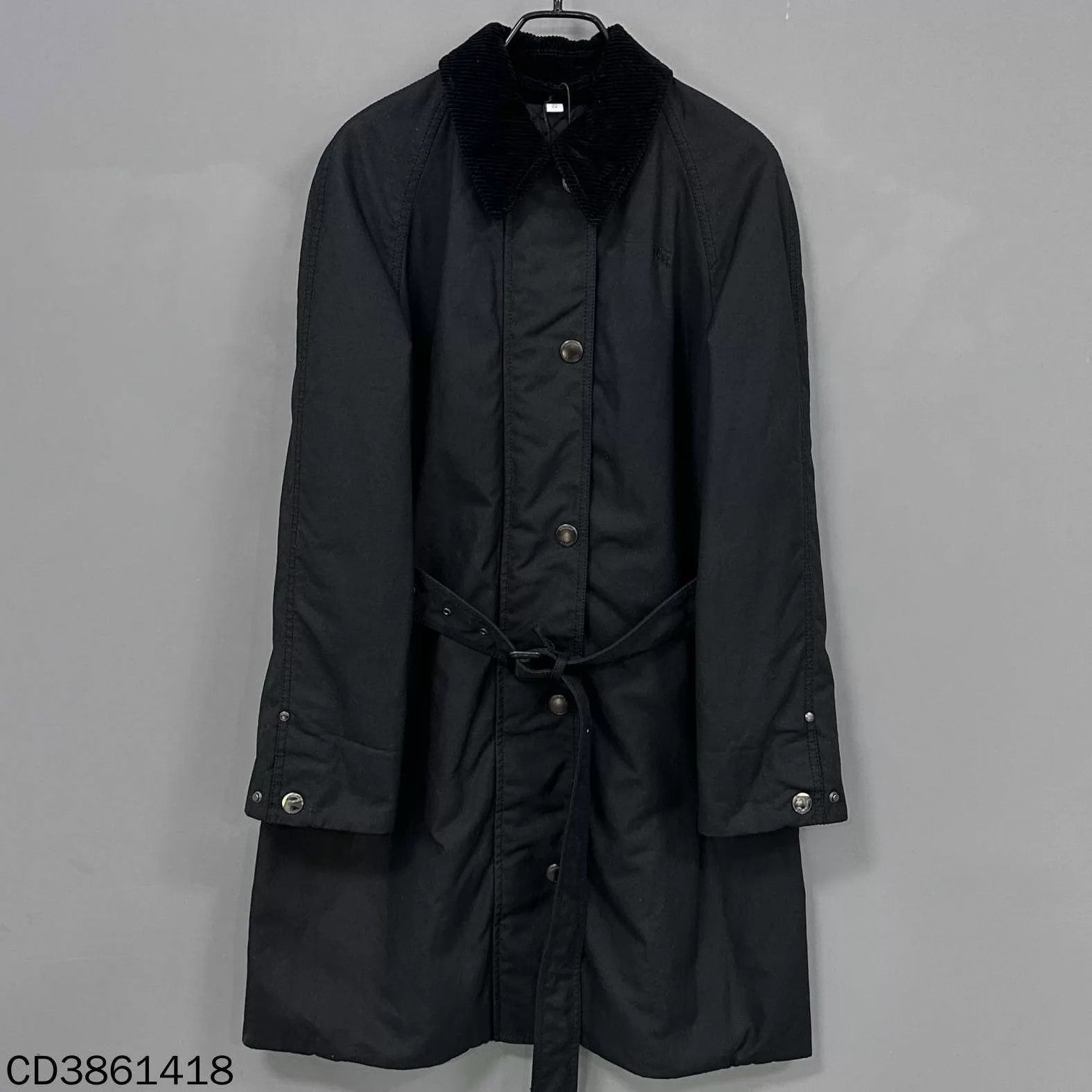 Burberry Burberry Black Embroidered Horse Logo Trench Coat UK8 Size M / US 6-8 / IT 42-44 - 1 Thumbnail