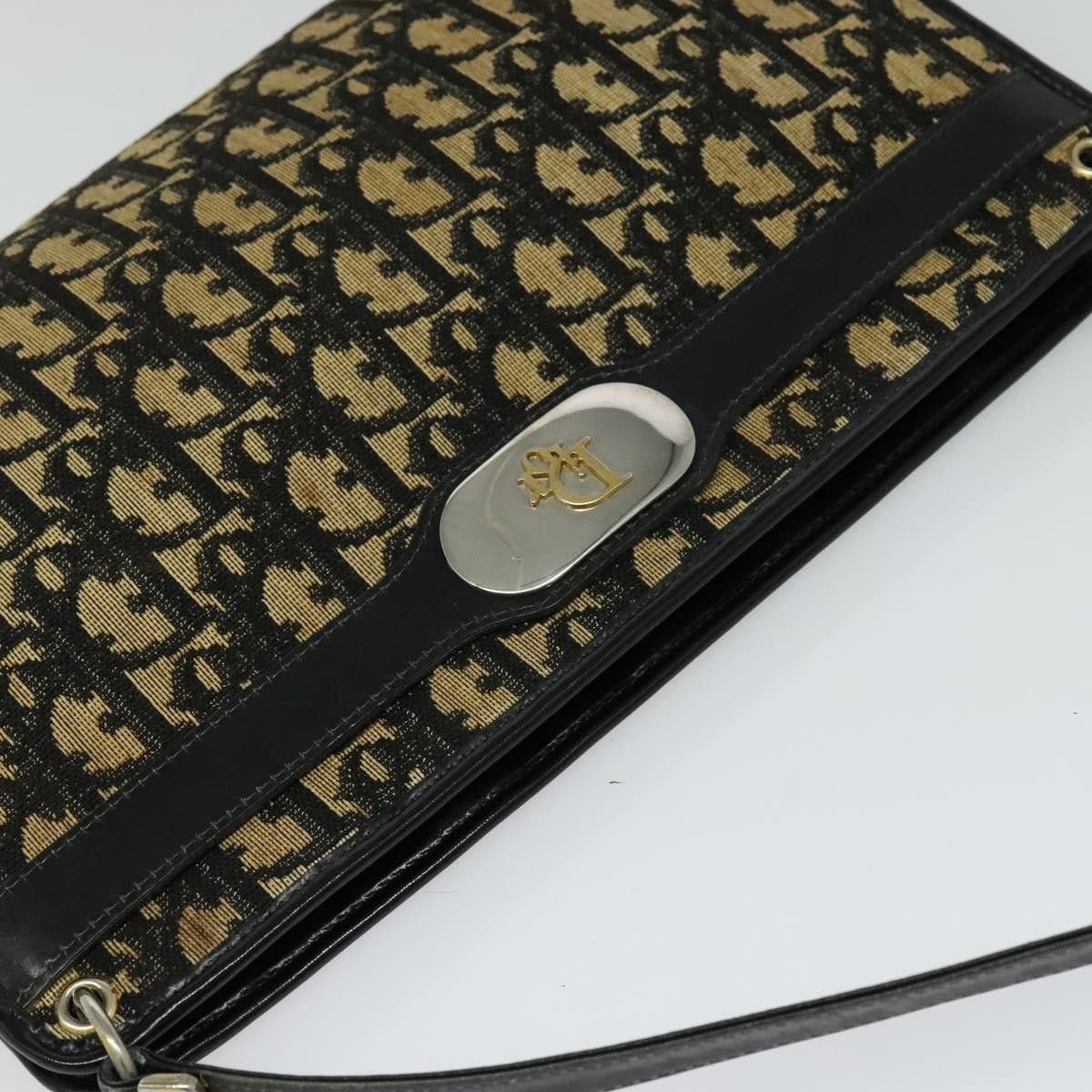 Dior DIOR Trotter Canvas Shoulder Bag Black Size ONE SIZE - 6 Thumbnail
