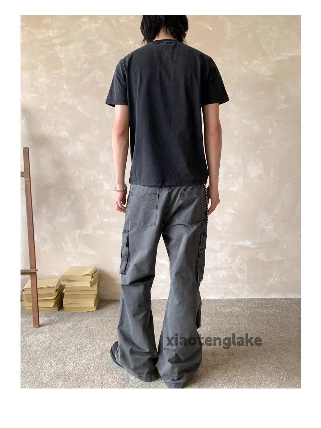 Designer × Japanese Brand × Vintage Washed faded utility patchwork punk grunge pants Size US 32 / EU 48 - 4 Thumbnail