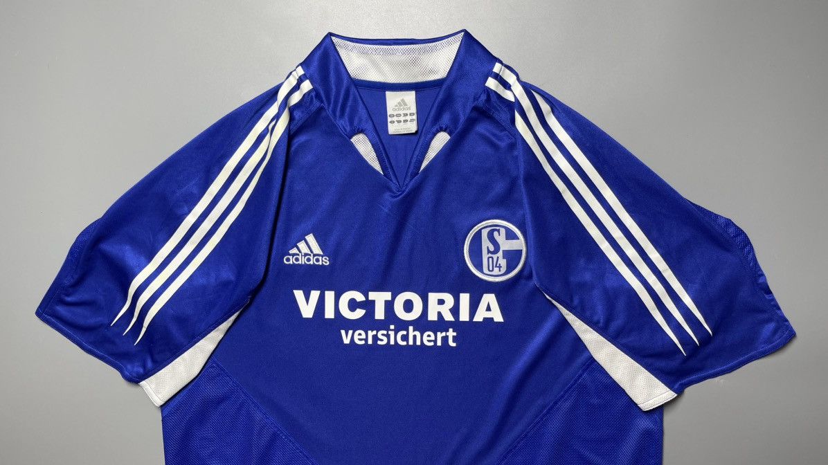 Adidas SCHALKE 04 ADIDAS 2004/2005 FOOTBALL HOME JERSEY #14 ASAMOAH Size US L / EU 52-54 / 3 - 3 Thumbnail