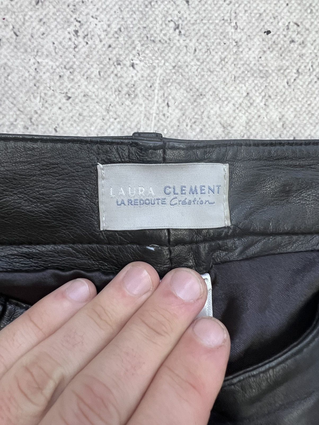 Genuine Leather × Vintage Vintage 90's Y2K Style Casual Classic Genuine Leather Pants Size US 32 / EU 48 - 6 Thumbnail