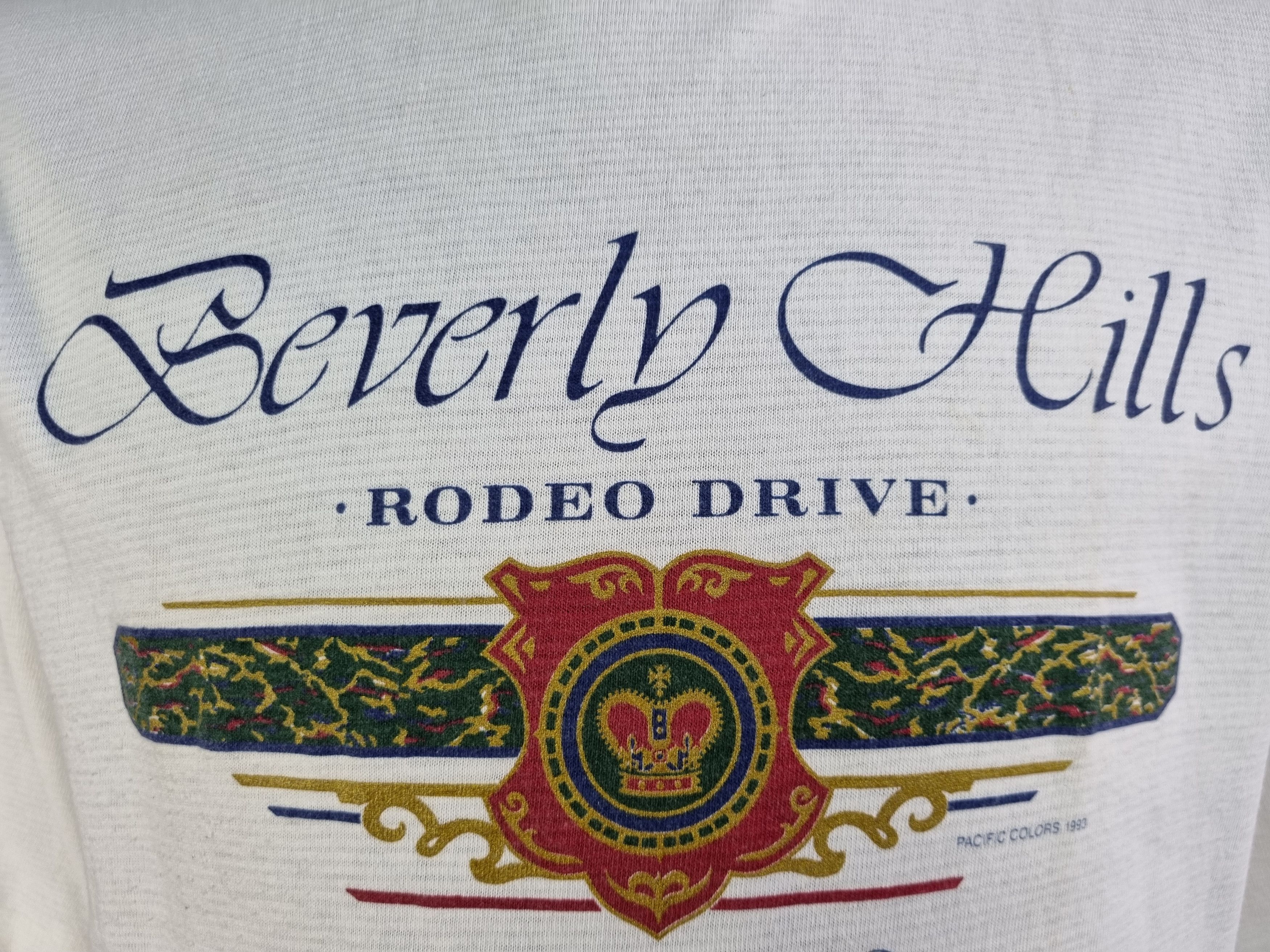 Other 93s Single Stitch Beverly Hills Rodeo Drive BigLogoTeeShirt Size US XL / EU 56 / 4 - 6 Thumbnail