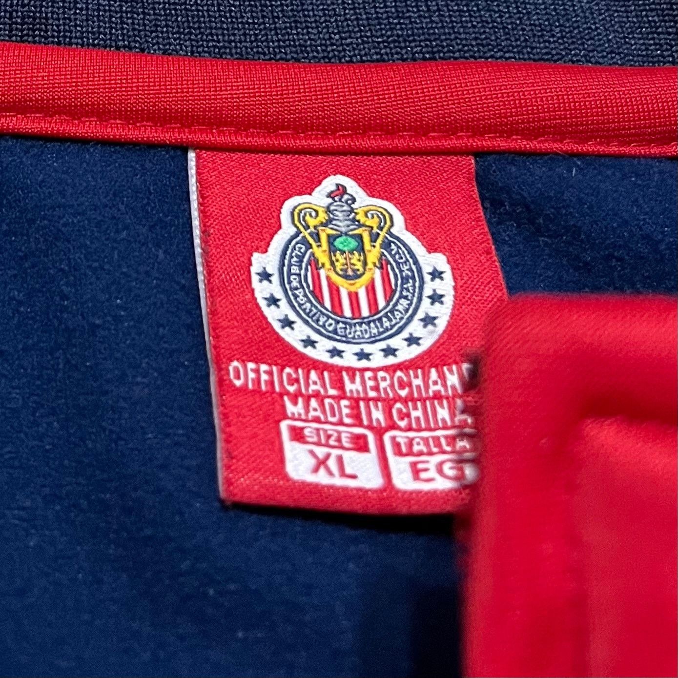 Other Vintage Chivas de Guadalajara Red Navy Soccer Track Jacket Size US XL / EU 56 / 4 - 4 Thumbnail