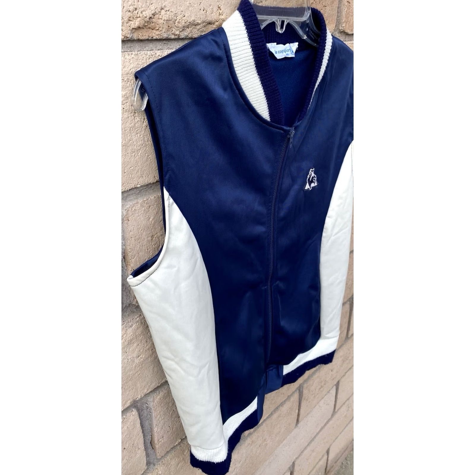 Le Coq Sportif VINTAGE Le Coq Sportif Track Vest M Blue White Rooster Logo Zip Vest Mens Vintage) Size US M / EU 48-50 / 2 - 5 Thumbnail