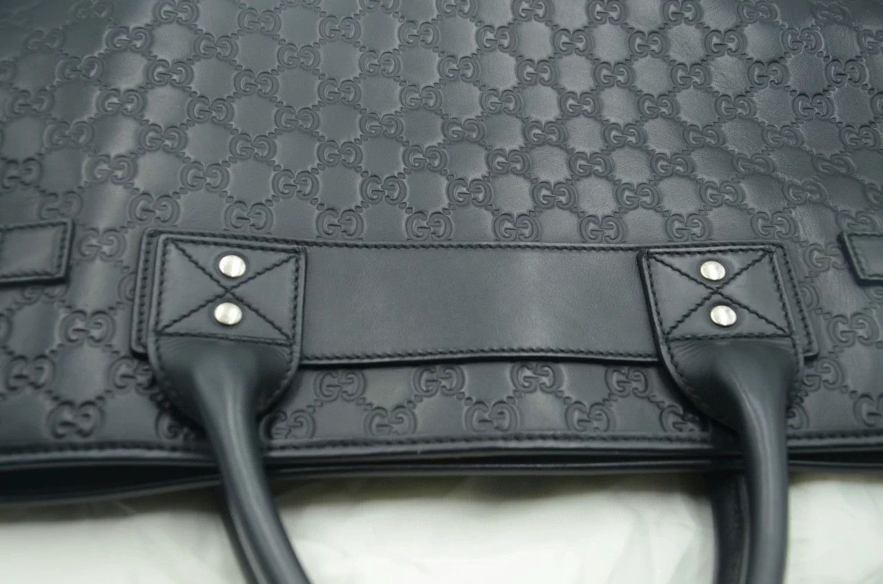 Gucci Gucci GG Supreme leather large black briefcase tote Size 42 - 6 Thumbnail