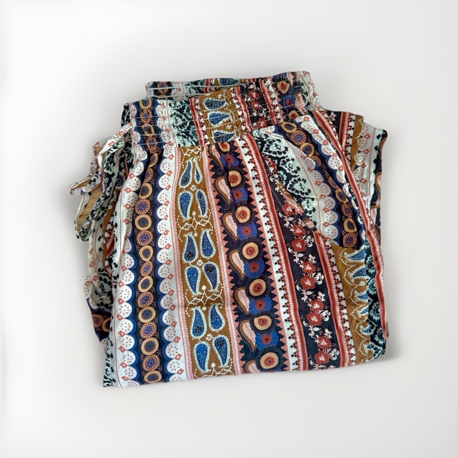 American Eagle Outfitters American Eagle Women's Multicolor Boho Beach Pants Size M Size 28" / US 6 / IT 42 - 8 Thumbnail