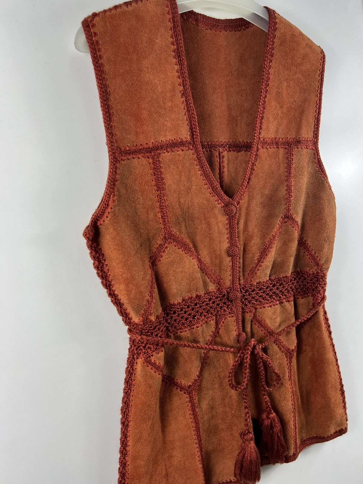 Leather 🔥 Suede Leather Sleeveless button up dresses Size M / US 6-8 / IT 42-44 - 3 Thumbnail