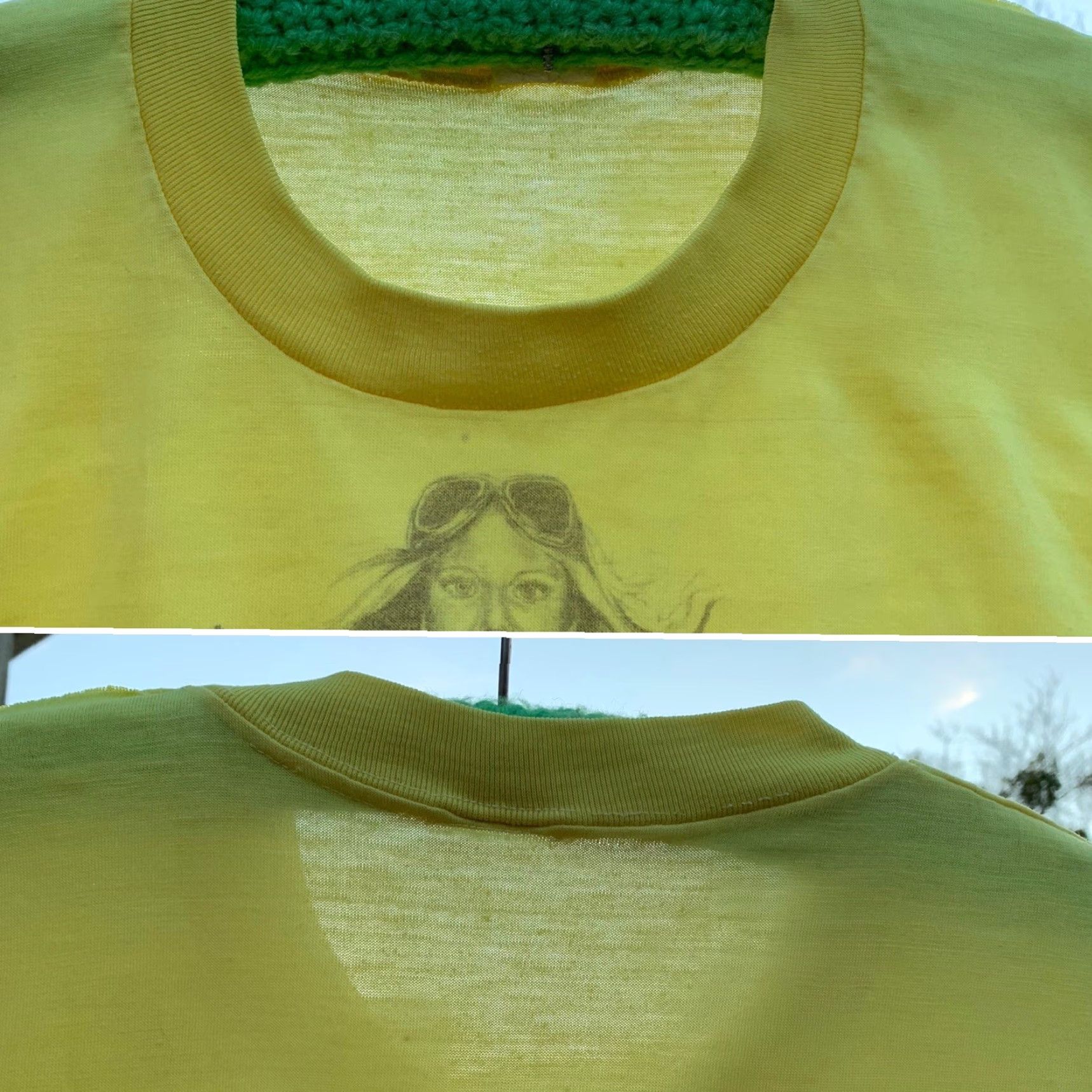 Vintage VINTAGE Mayo Spruce T-Shirt Men L Yellow 70s 80s Biker Motorcycle John Banuelos #5 Size US L / EU 52-54 / 3 - 5 Thumbnail