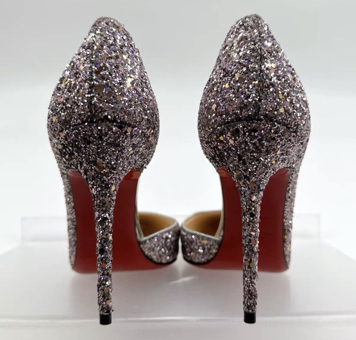 Christian Louboutin Christian Louboutin Sequined Red-Sole High Heels K12 Size US 7 / IT 37 - 5 Thumbnail
