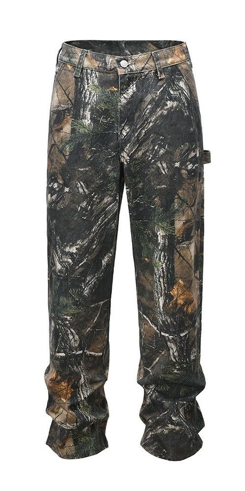 image of Y2K Streetwear Camouflage Straight Jean, Men's (Size 32)
