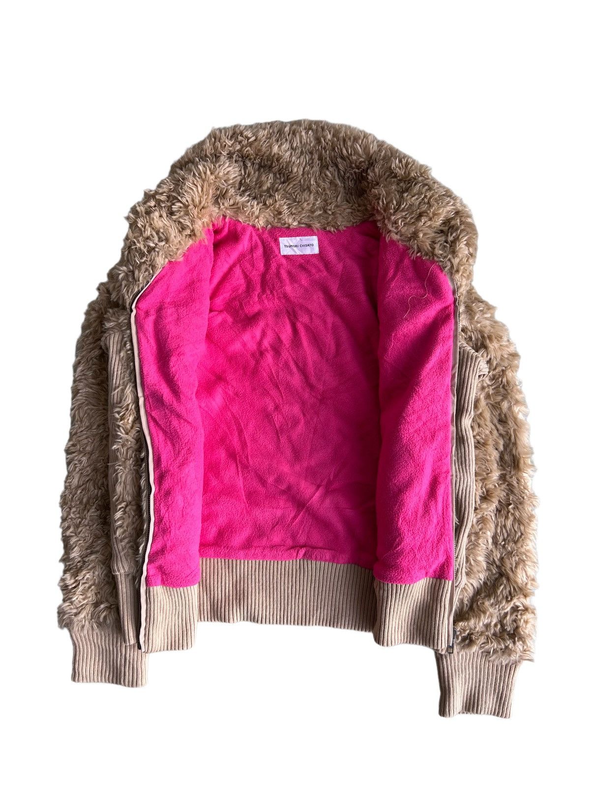 Issey Miyake OG Issey Miyake TC Fluffy Fur Neck & Body Bomber Jacket Size M / US 6-8 / IT 42-44 - 9 Thumbnail