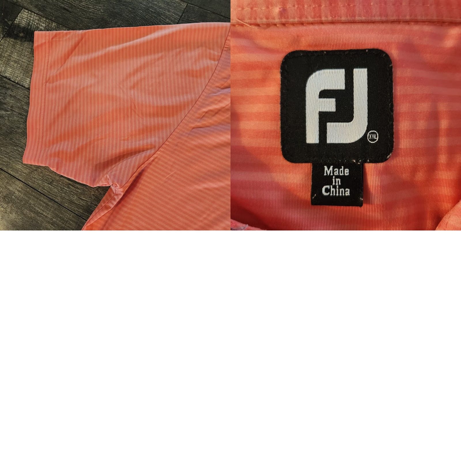Footjoy FootJoy TCP Polo Shirt Mens 2XL Coral Tournament Players Club Performance Polo Shirt Short Sleeve Logo Mens 2XL Coral Golf Size US XXL / EU 58 / 5 - 9 Thumbnail
