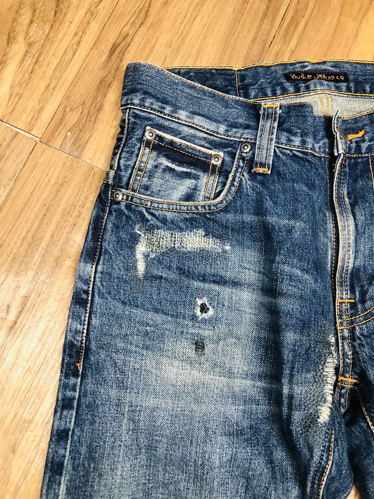 Nudie Jeans Distressed Nudie Jeans (33) Size US 32 / EU 48 - 5 Thumbnail