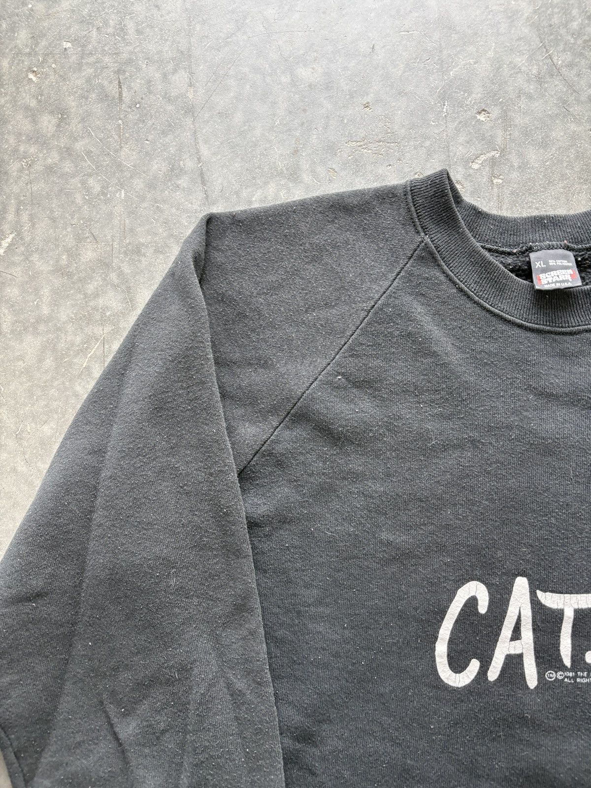 Vintage Vintage 80s Cats Raglan Sweatshirt Size US L / EU 52-54 / 3 - 4 Thumbnail