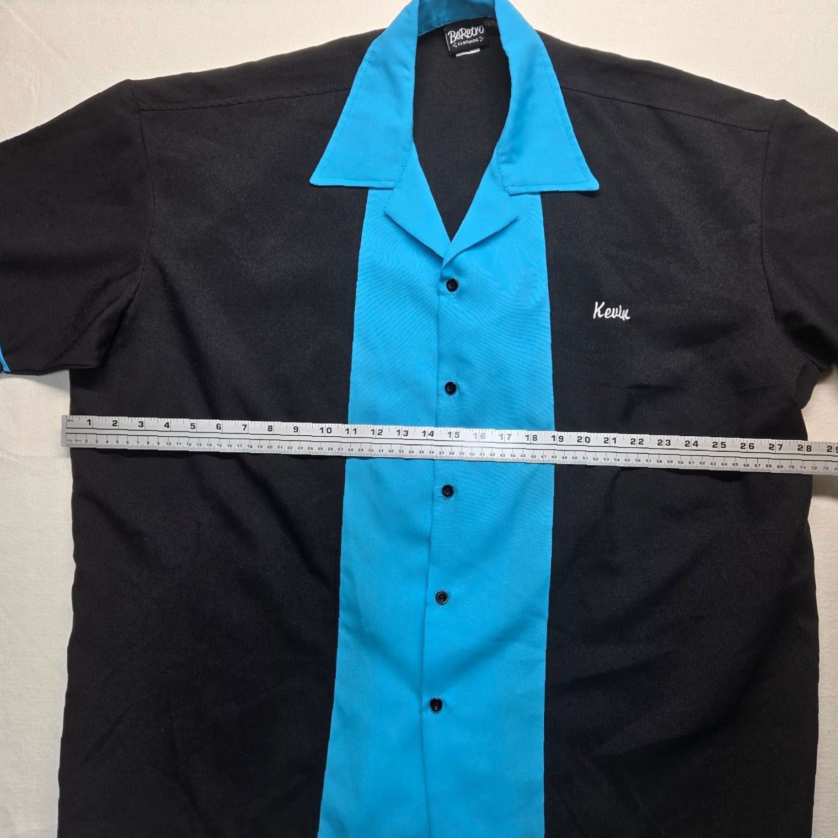 Vintage BeRetro Button Up Bowling Shirt USA Made Black Adult 3XL XXXL Mens Size US XXL / EU 58 / 5 - 6 Thumbnail