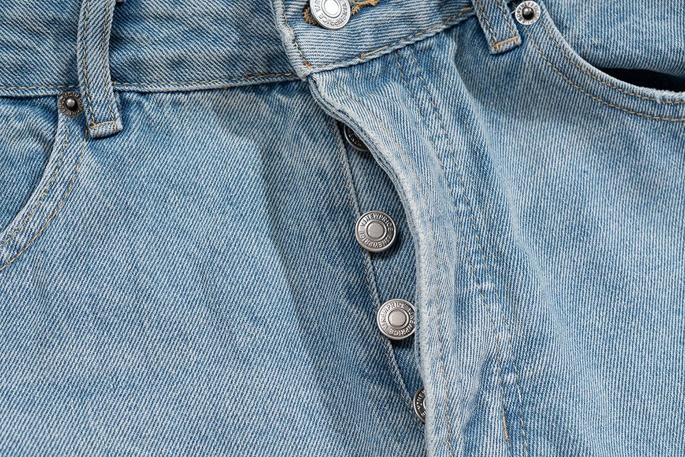Designer × Japanese Brand × Jean Baggy Flared Leg Striped Rusty Jeans Size US 30 / EU 46 - 7 Thumbnail