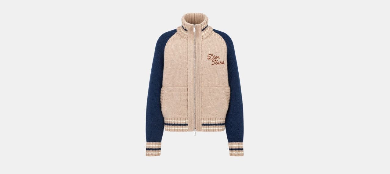 DENIM TEARS × Dior o1w1db10824 Zipped Blouson in Multicolor