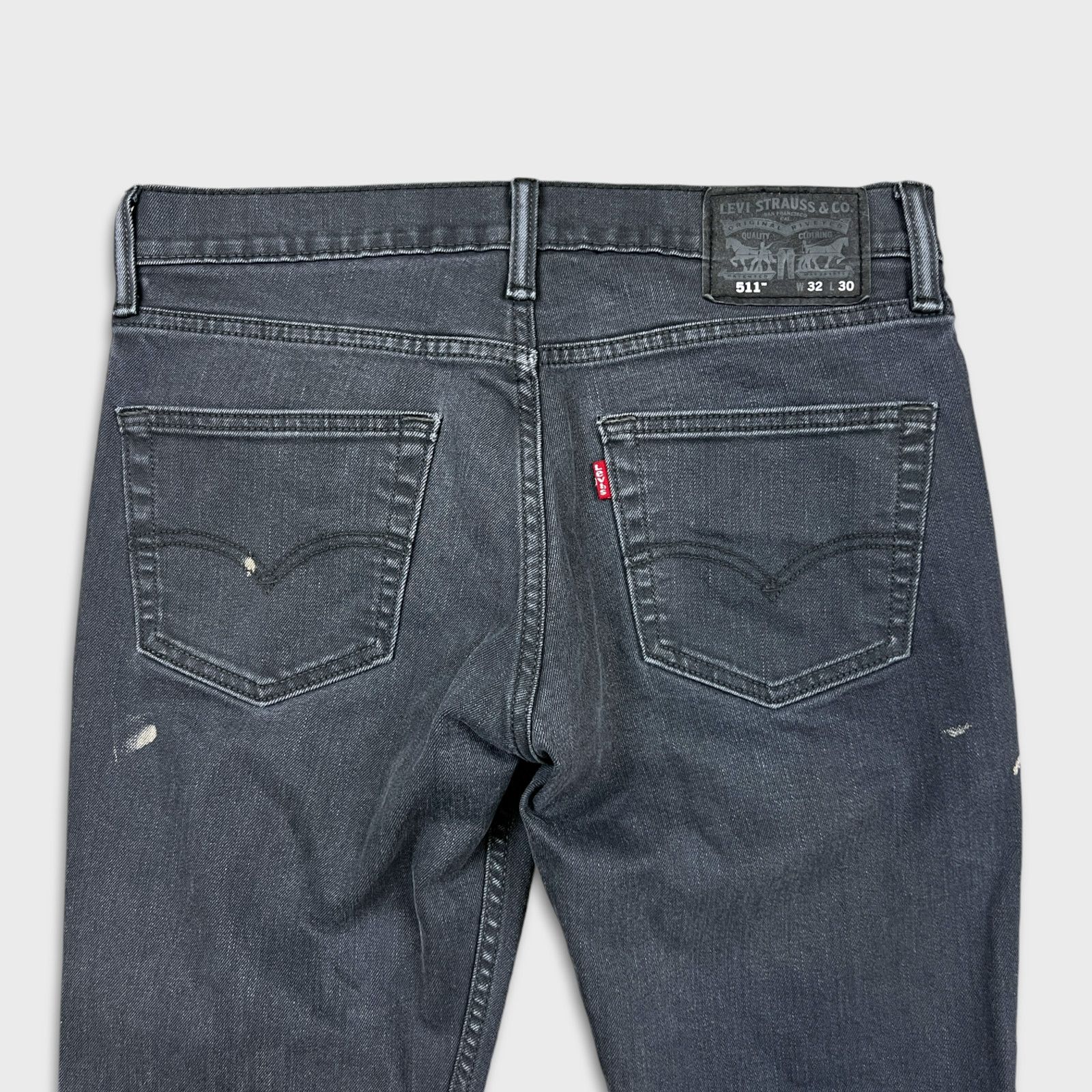 Levi's × Vintage Levi's 511 Jeans 32x28 Gray Slim Fit American Denim Pants Size US 32 / EU 48 - 5 Thumbnail