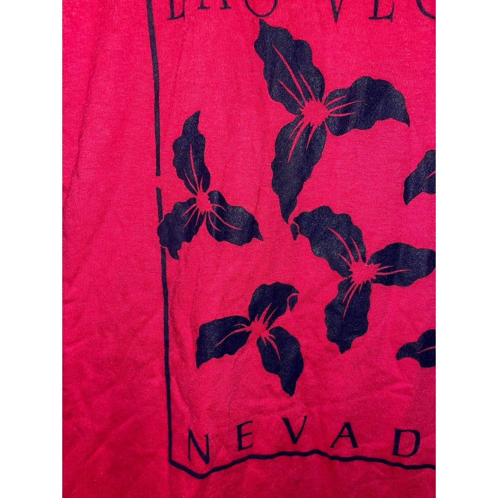 Jerzees Vintage Las Vegas Shirt NV Nevada Flower Pink Tee 90s VTG M Size US M / EU 48-50 / 2 - 3 Thumbnail