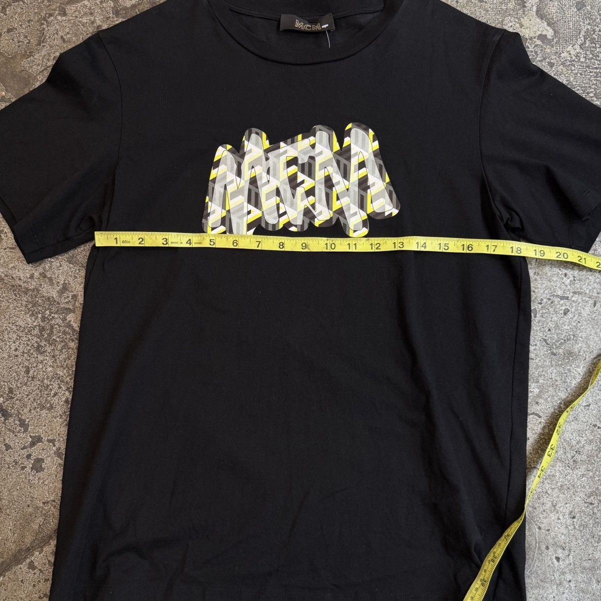 MCM MCM Black and Green Logo Shirt Size US M / EU 48-50 / 2 - 8 Thumbnail