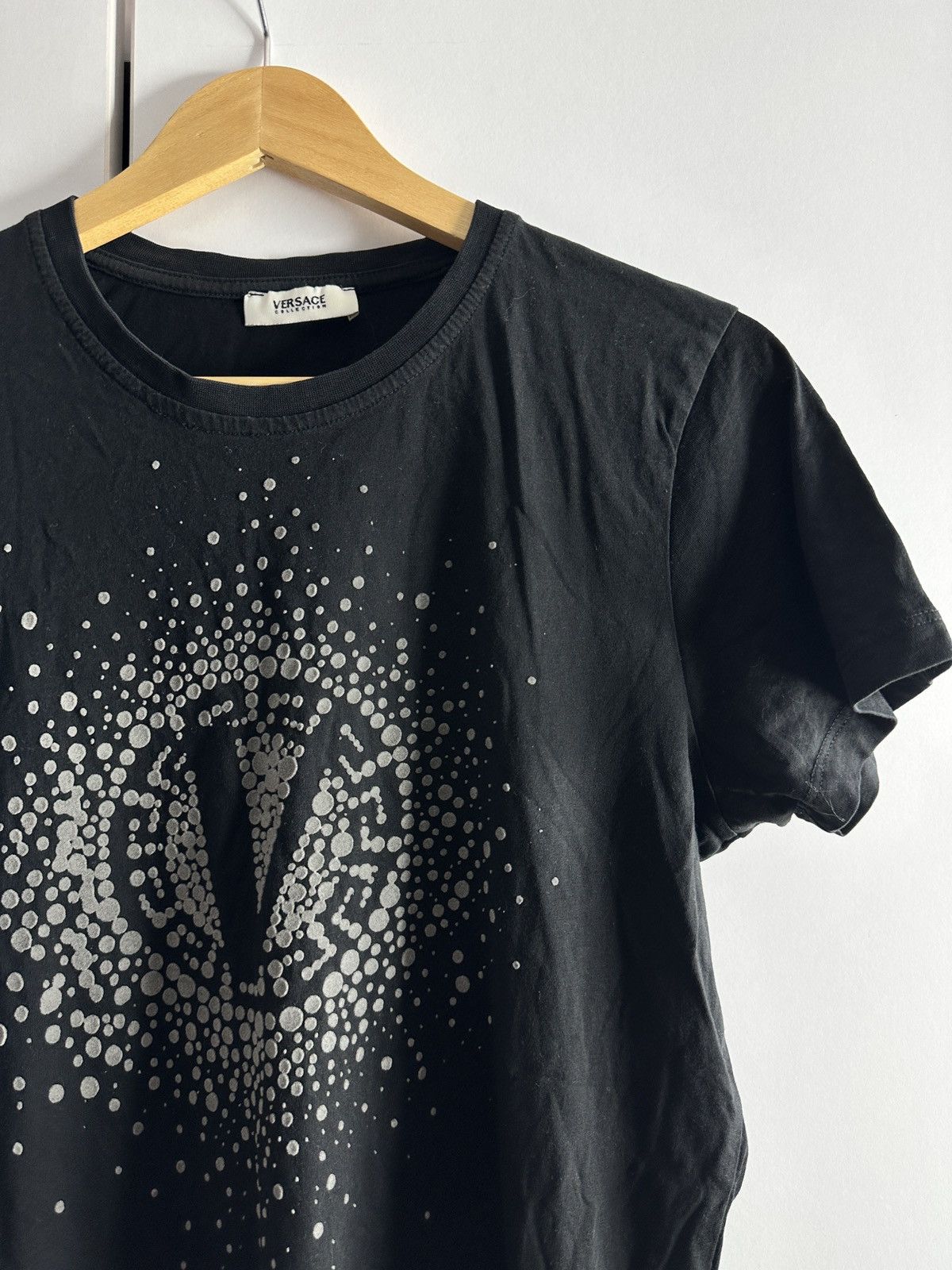 Versace Versace T-shirt black luxury vintage Size S / US 4 / IT 40 - 2 Thumbnail