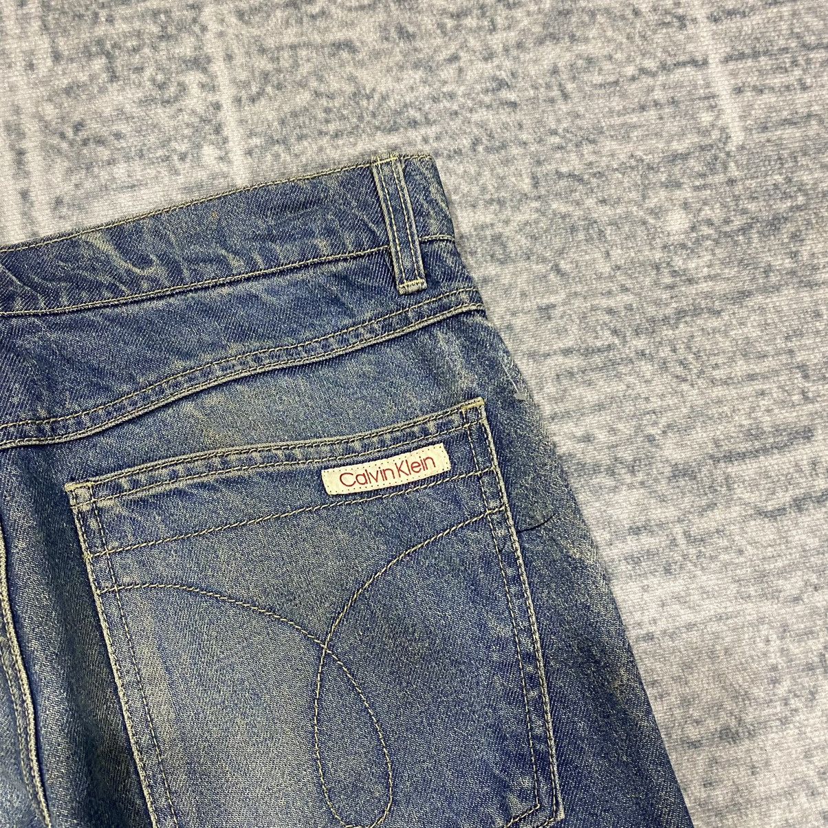 Calvin Klein × Vintage Sick☠️ CK Vintage Straight Cut Jeans 80s Mud Wash Dirty Size US 32 / EU 48 - 13 Thumbnail