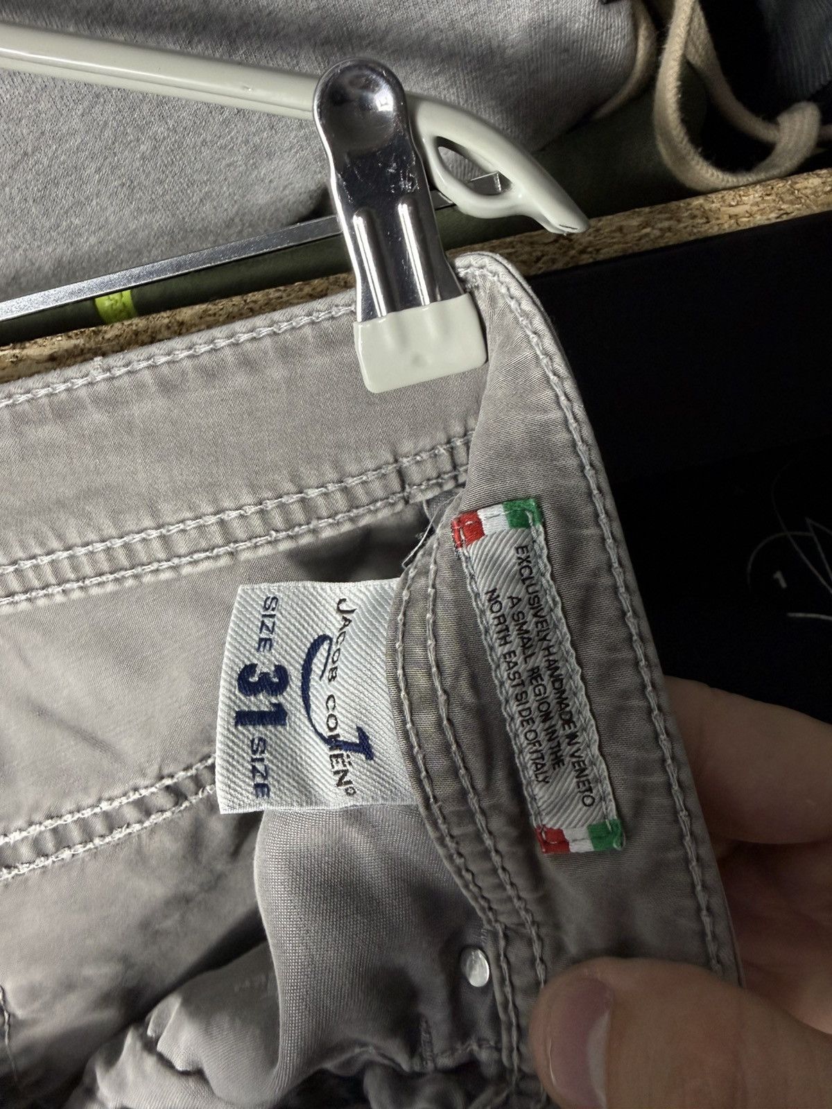 Jacob Cohen Jacob Cohen Jeans Grey Slim Fit Designer Denim Stretch Pants Size US 31 - 14 Thumbnail