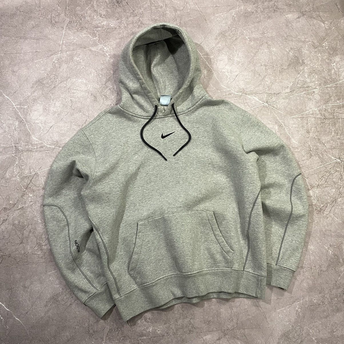 Pre-owned Drake X Nike Nocta Drake Hoodie Center Logo Basic 00s In Grey