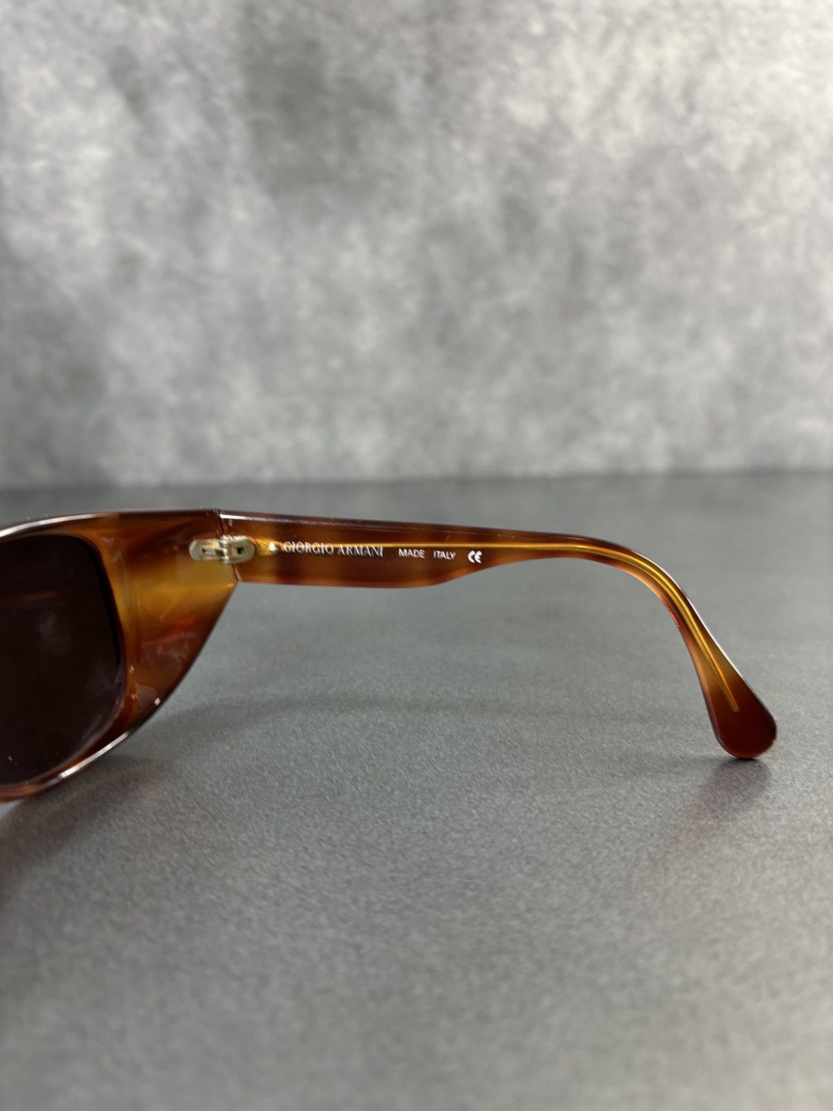 Giorgio Armani 1990s Vintage Giorgio Armani Sunglasses GA835 Tortoise 80s Size ONE SIZE - 11 Thumbnail