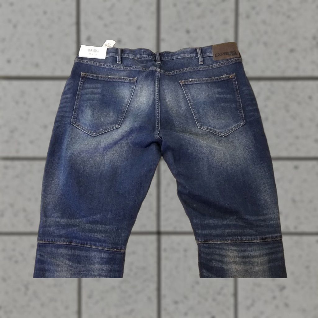 Express Express Jeans Mens 38x32 Skinny Denim High-Quality Stretch 5-Pocket Blue Durable Regular Size United States Spring Summer Fall Winter Size US 38 / EU 54 - 1 Thumbnail