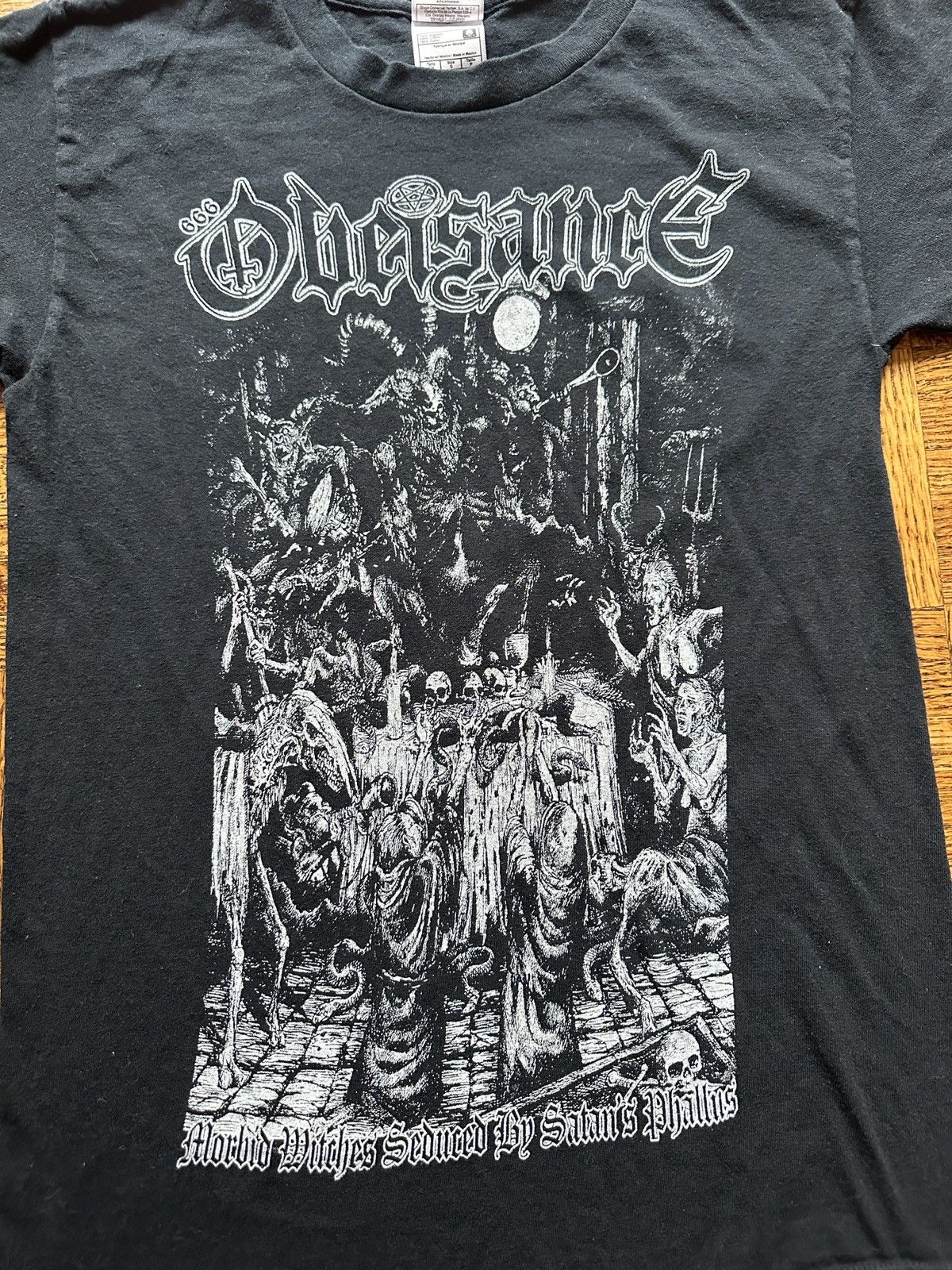 Band Tees Vintage Y2K Obeisance Black Metal Double Sided Graphic Tee Size US S / EU 44-46 / 1 - 3 Thumbnail