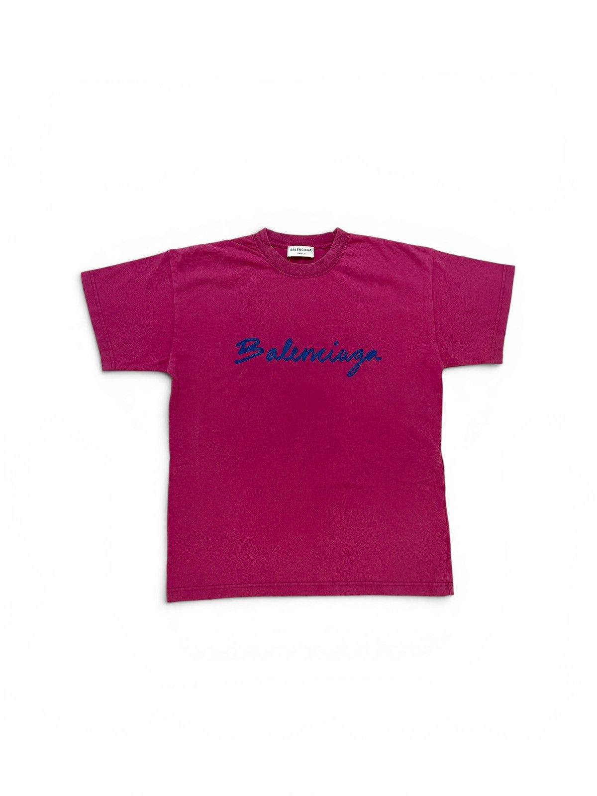 Balenciaga Balenciaga Hand Script Logo Tee Shirt Size US S / EU 44-46 / 1 - 1 Thumbnail