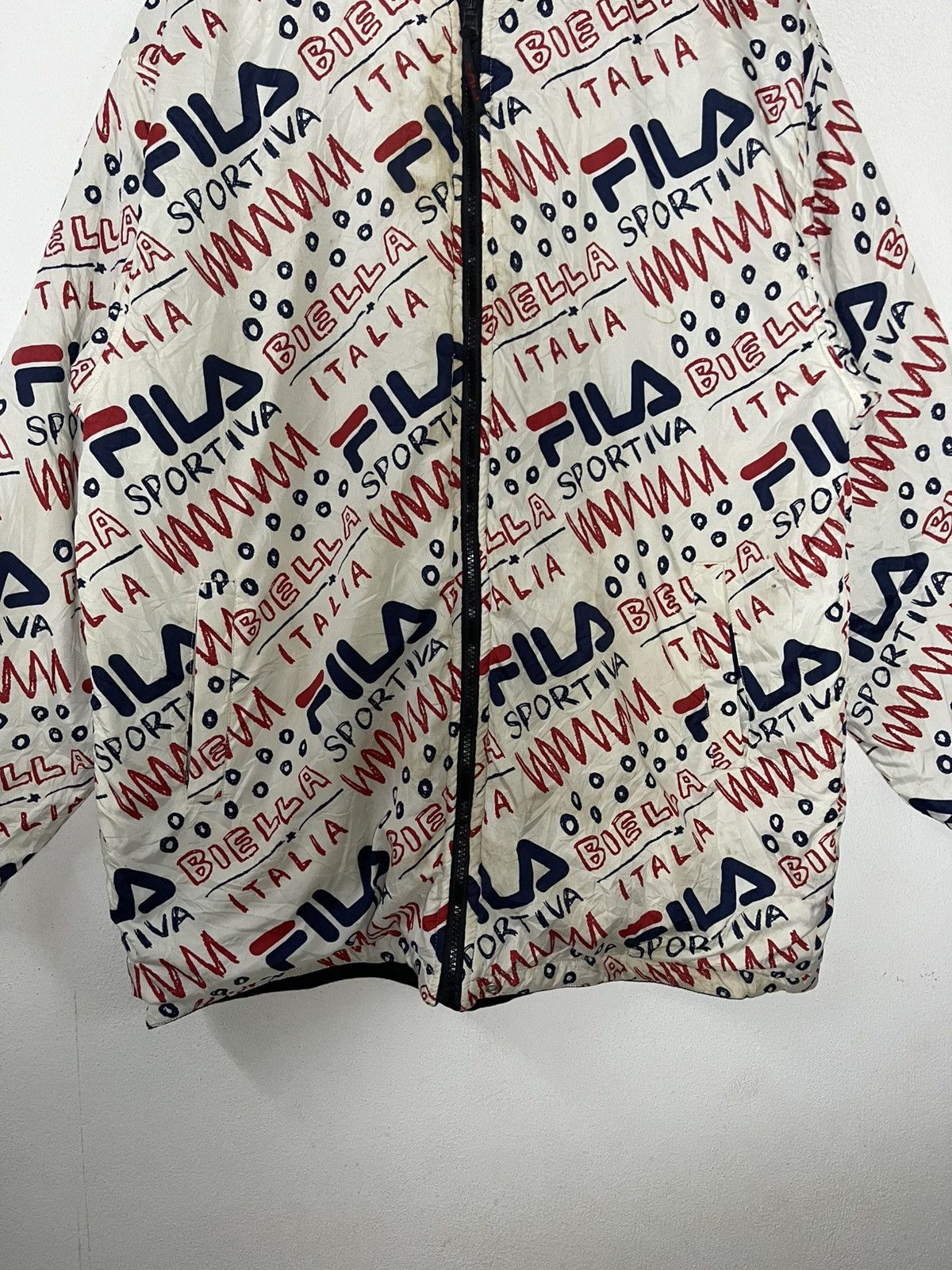 Fila Vintage FILA Reversible Hoodies Jacket Size US XL / EU 56 / 4 - 5 Thumbnail
