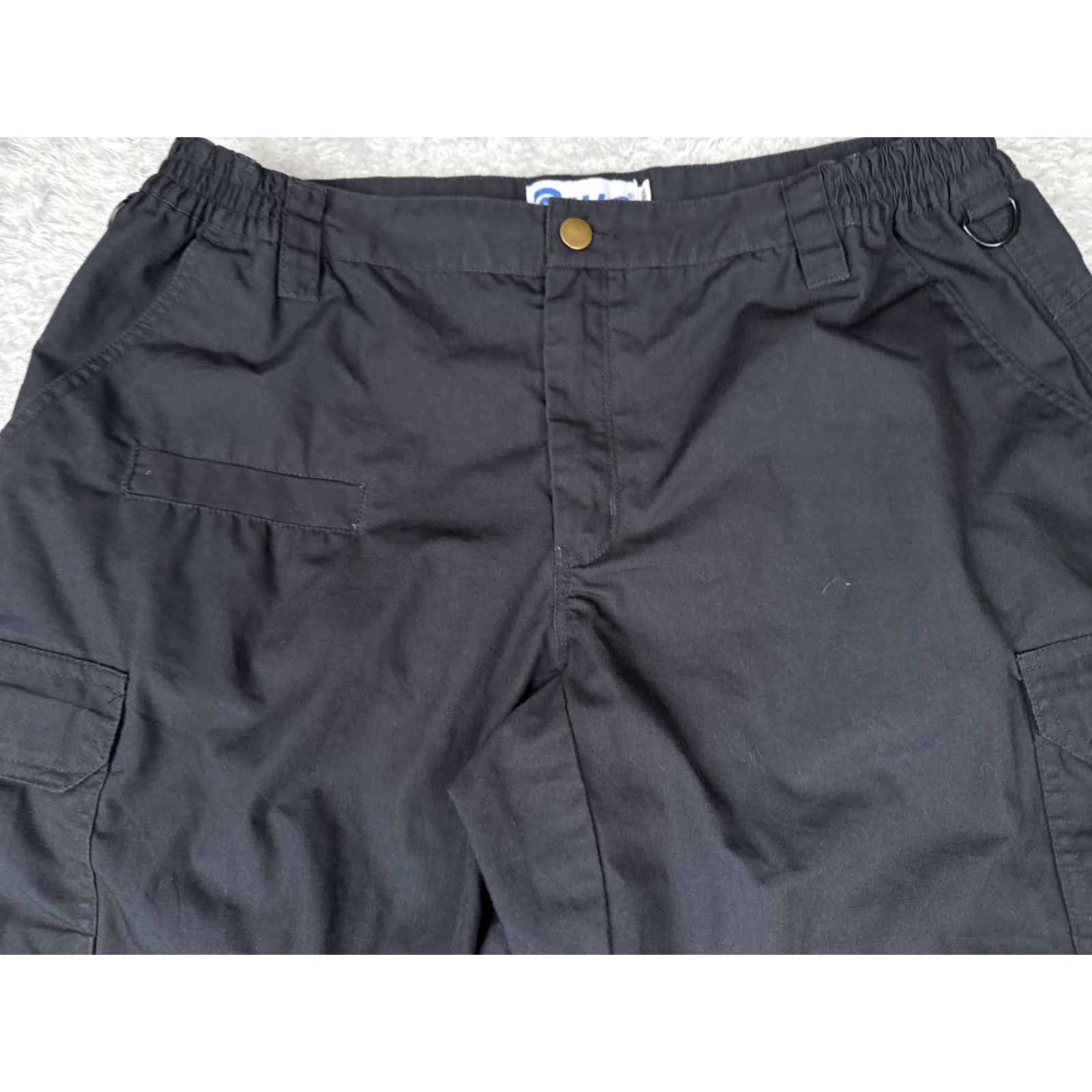 Vintage Galls Pants Womens 14 Black Tactical Cargo Ripstop Workwear Polyester Cotton LEO Size 36" / US 14 / IT 50 - 4 Thumbnail