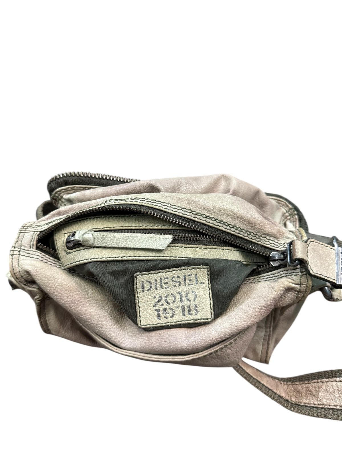 Diesel RARE DIESEL LEATHER PATINA PACKABLE CROSSBODY BAG Size ONE SIZE - 14 Thumbnail