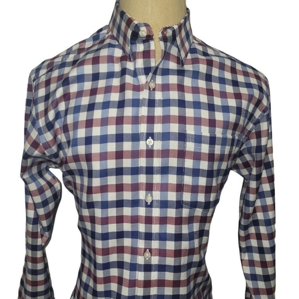 Johnston & Murphy Johnston & Murphy Tailored Fit Woven Long Sleeve Shirt. Size US L / EU 52-54 / 3 - 2 Thumbnail