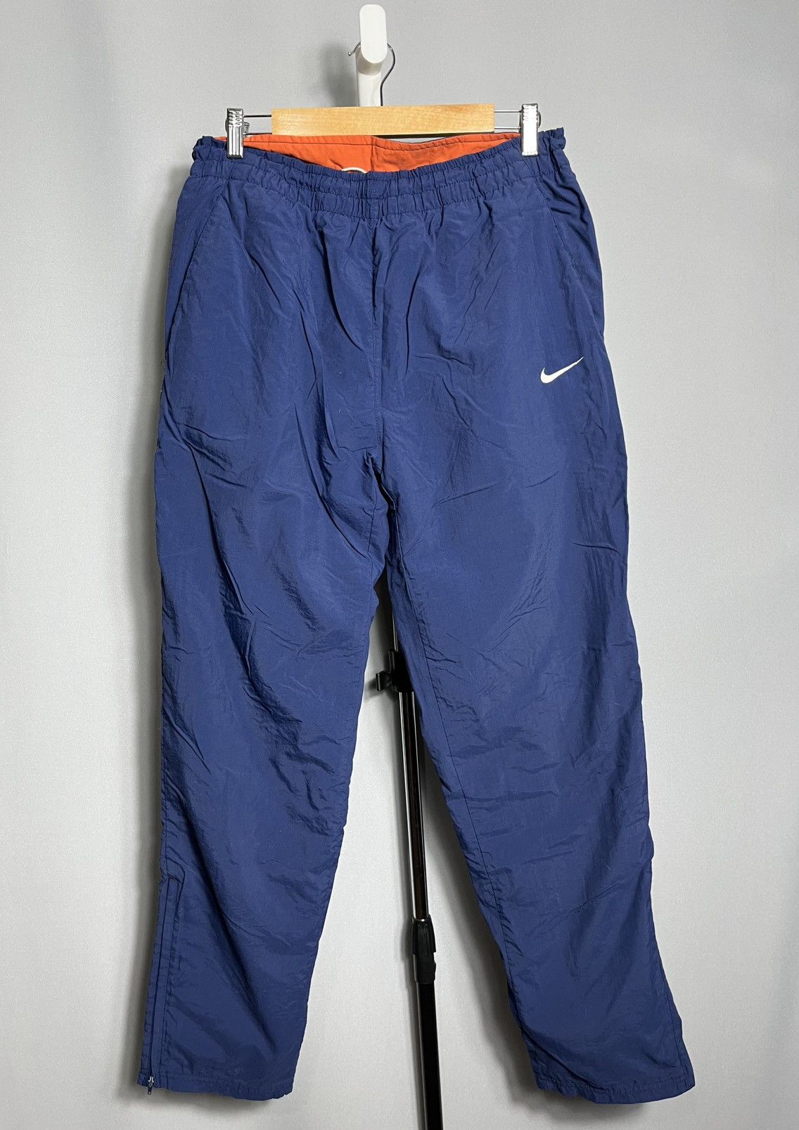 Other Vintage drill Nike pants y2k leggins 90s blue Size US 32 / EU 48 - 1 Thumbnail