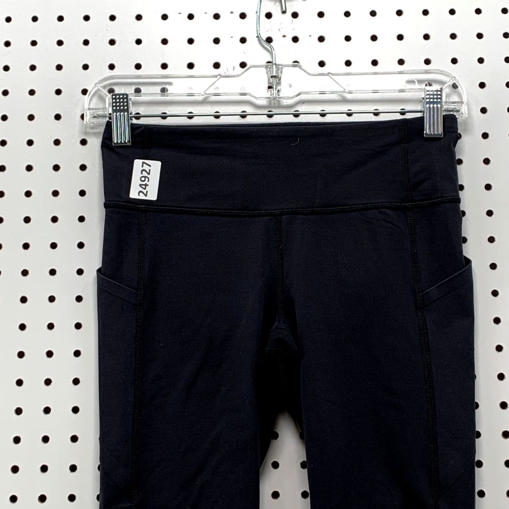 Lululemon Lululemon Run Inspire Black Crop Leggings Pants Womens Size 4 25x22.5 Size 27" / US 4 / IT 40 - 2 Thumbnail