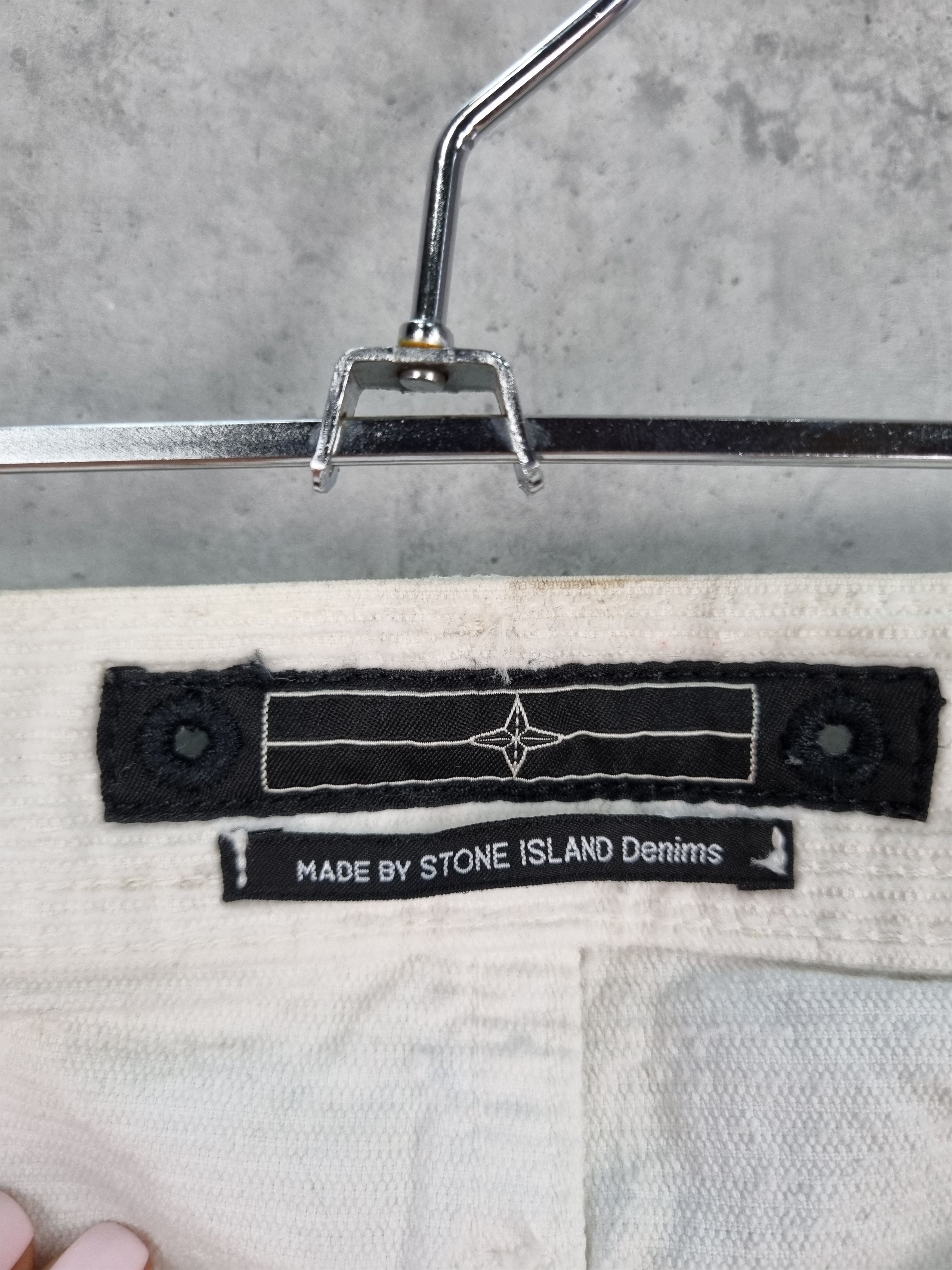 Stone Island × Vintage Dirty Corduroy Stone Island White Slim Fit Pants Size US 31 - 7 Thumbnail