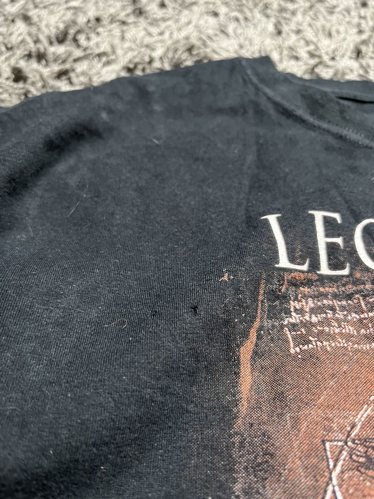 Vintage Y2K LEONARDO DA VINCI VITRUVIAN ART COTTON TEE Size US XXL / EU 58 / 5 - 3 Thumbnail