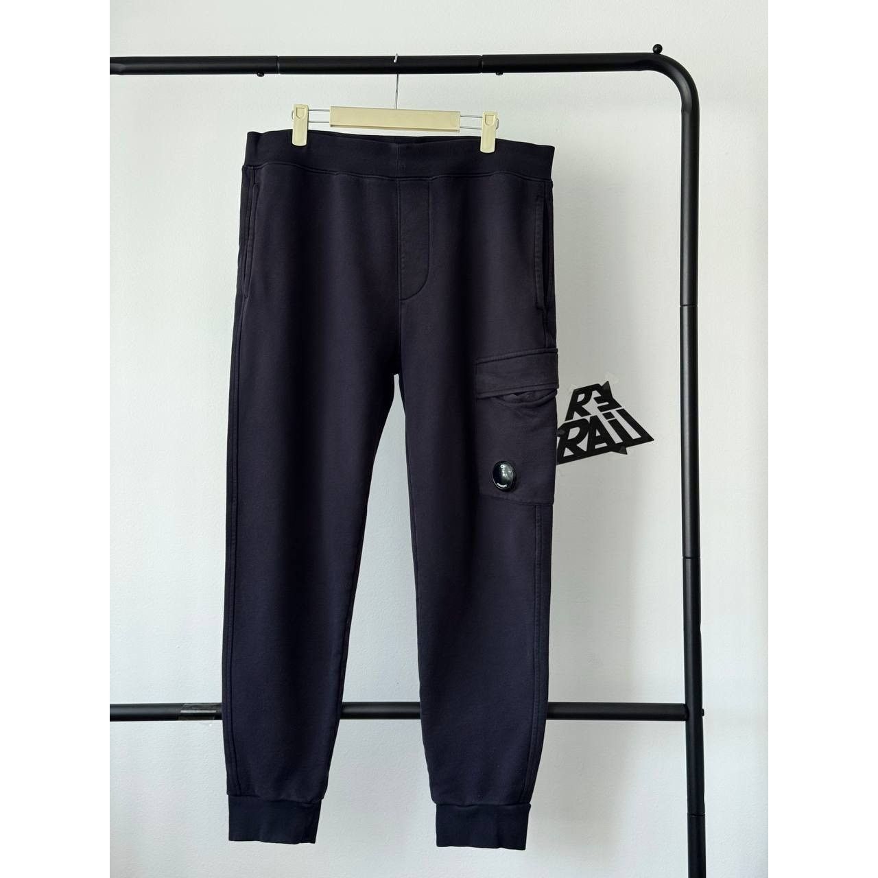 C.P. Company CP Company Lens Cargo Navy Sweatpants Size US 34 / EU 50 - 1 Thumbnail