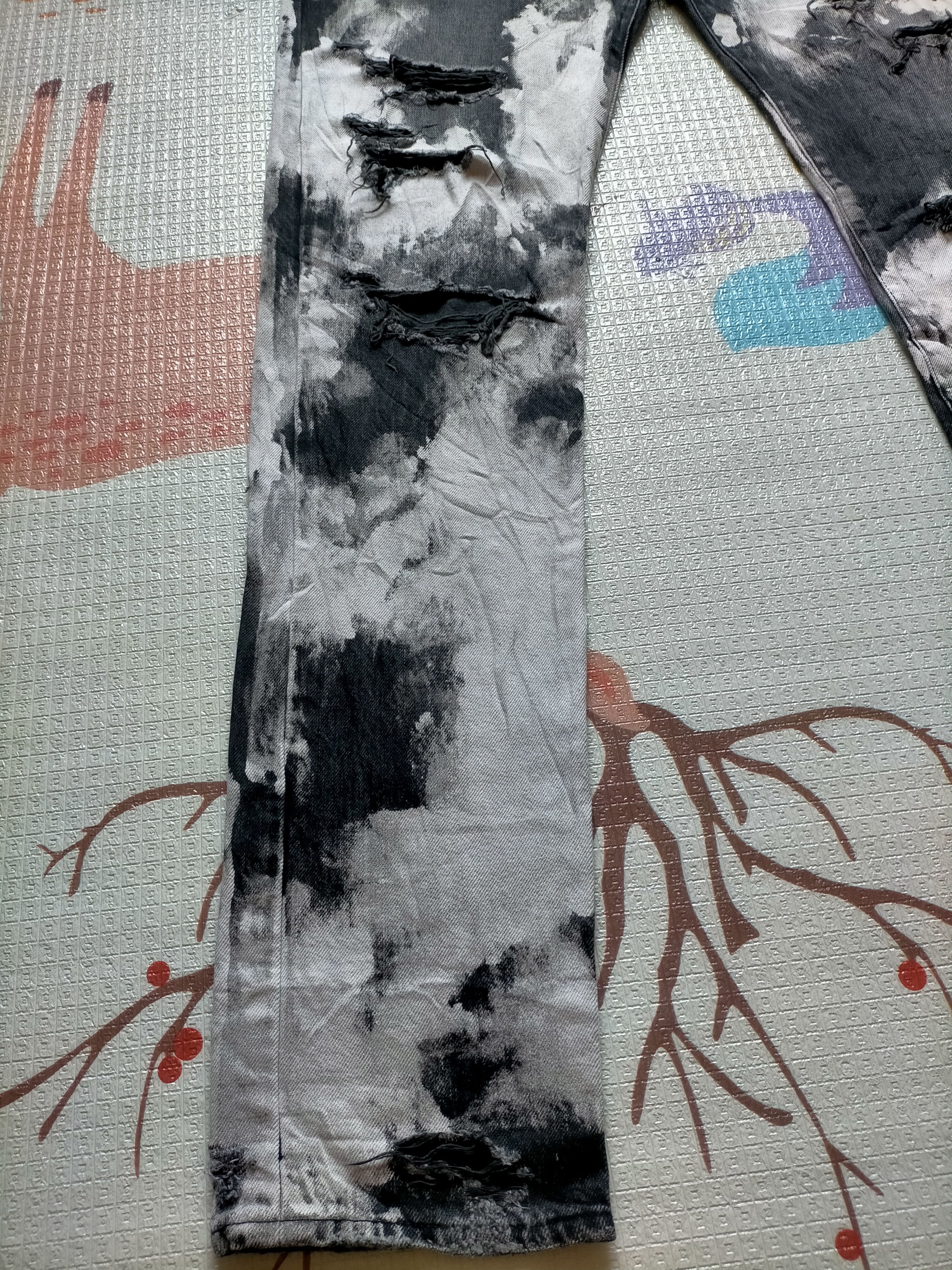 Saint Laurent Paris Saint Laurent Paris D 02 M/SK - LW Destroyed Acid Wash Size US 34 / EU 50 - 11 Thumbnail
