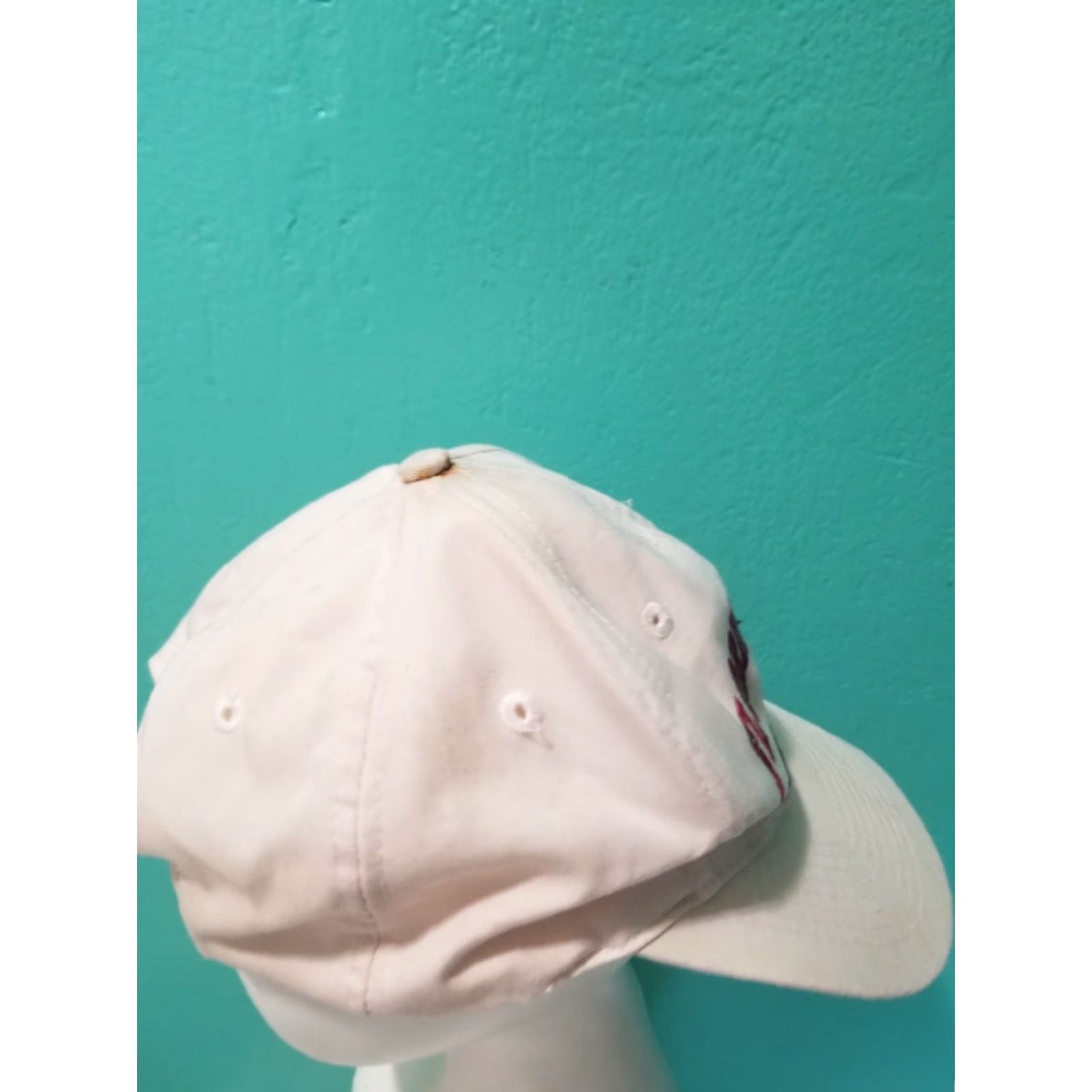 Logo Athletic VINTAGE Logo Athletic Hat FSU Florida State Seminoles Embroidered Distressed Snapback Adjustable Men Beige Cap Size ONE SIZE - 2 Thumbnail