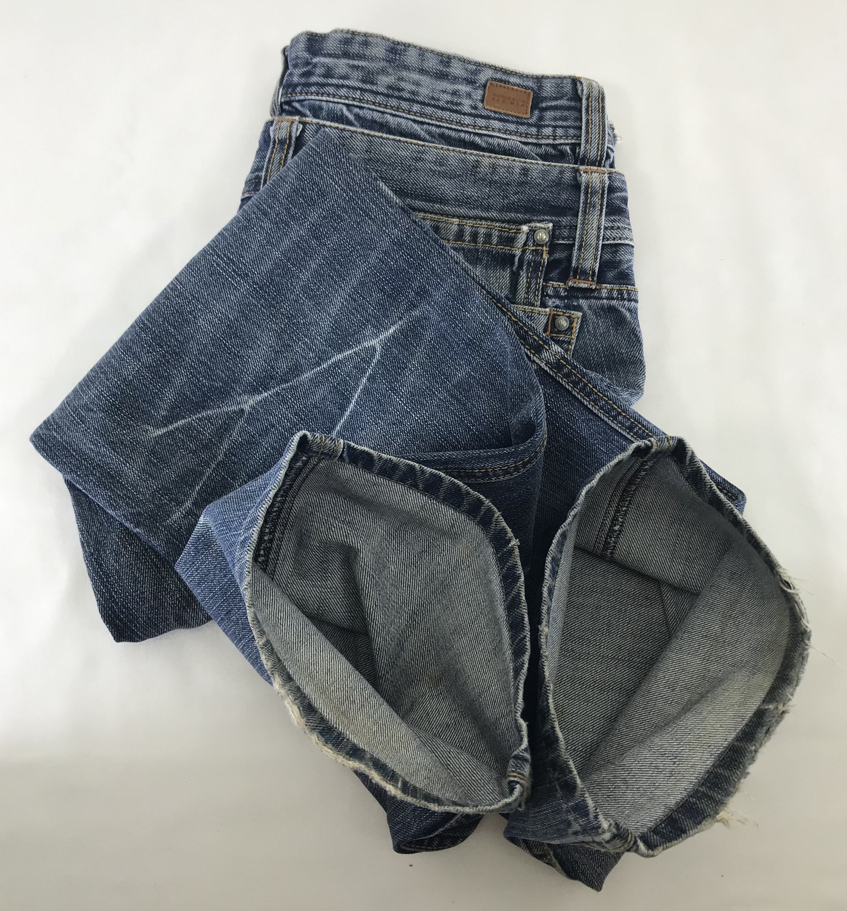 Nicole Club Nicole Club Double Waist Blue Washed Flare Jeans Size US 31 - 13 Thumbnail