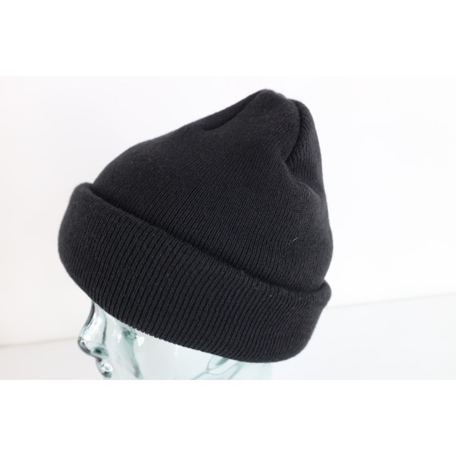 Vintage Vintage 90s Streetwear Blank Double Wall Thick Beanie Hat Size ONE SIZE - 2 Thumbnail