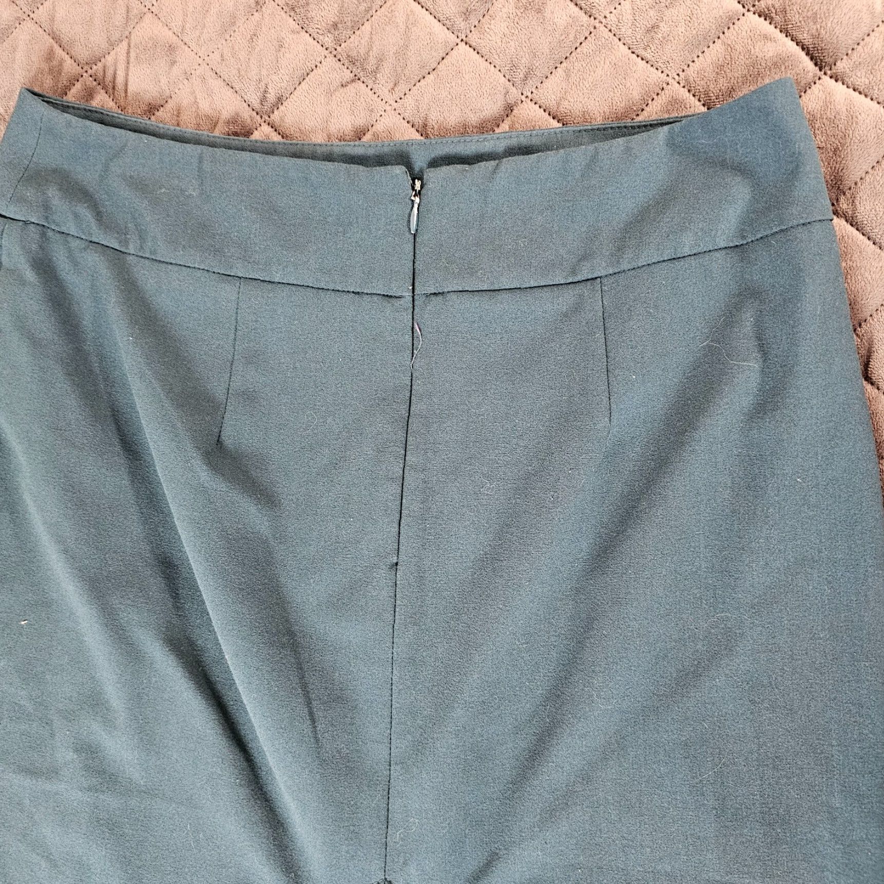 Vintage New York & Company Womens Skirt Pencil Size 6 Teal Pockets Stretch Office Career Preppy Modern Size 28" / US 6 / IT 42 - 6 Thumbnail